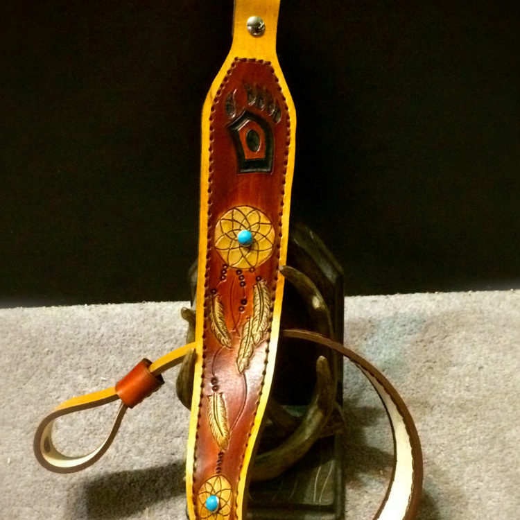 Handmade Custom Leather Gun Slings - by Appaloosa Leather Inc