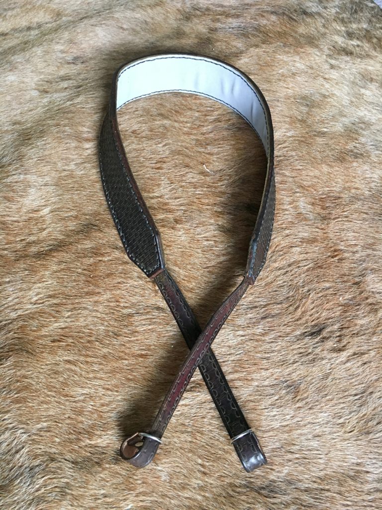 Leather hand made turkey tote