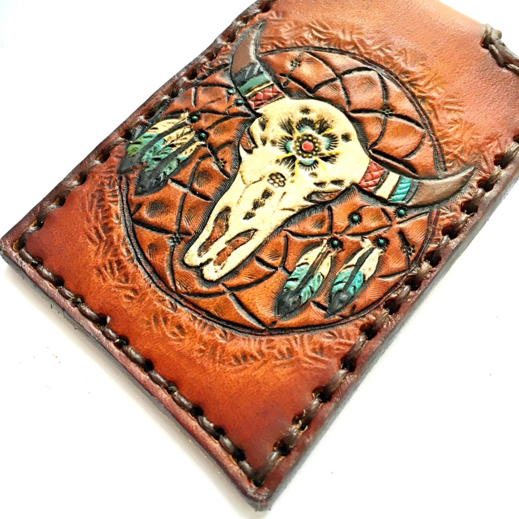 Bull Skull Front Pocket Wallet