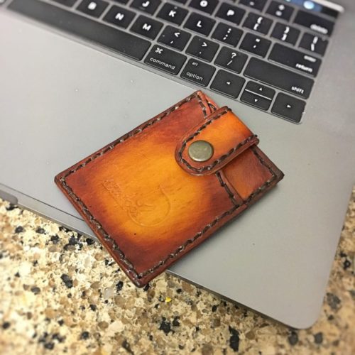 slim leather front pocket wallet