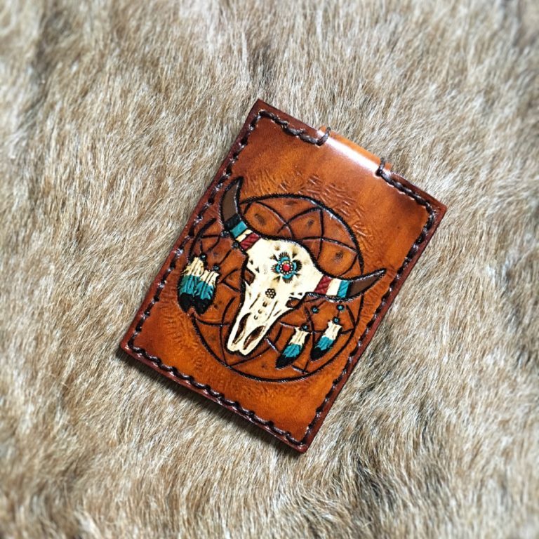 Bull Skull Front Pocket Wallet