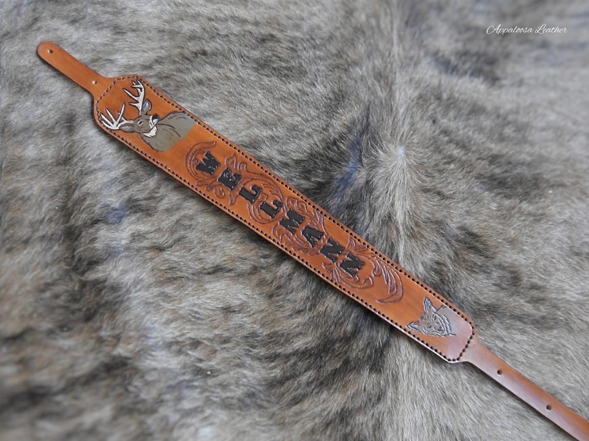 Handmade Custom Leather Gun Slings - by Appaloosa Leather